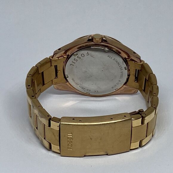 Fossil Riley ES2811 Women's Rose Stainless Steel Analog Dial Quartz Watch FR91 - Picture 10 of 12